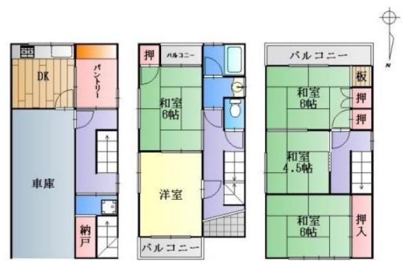 京都市伏見区下鳥羽渡瀬町の中古一戸建