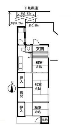 京都市下京区堀川猪熊の間下魚棚下る南八百屋町の中古一戸建