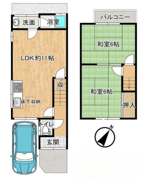 京都市伏見区淀下津町の中古一戸建て
