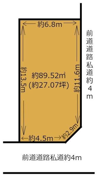 京都市左京区一乗寺東杉ノ宮町の土地