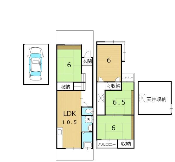 京都市右京区太秦椙ケ本町の中古一戸建て