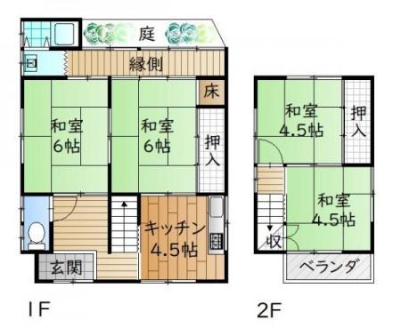 京都市山科区音羽中芝町の中古一戸建