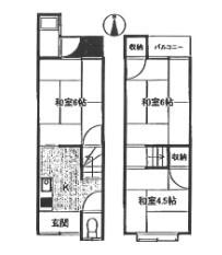 京都市伏見区中島鳥羽離宮町の中古テラスハウス
