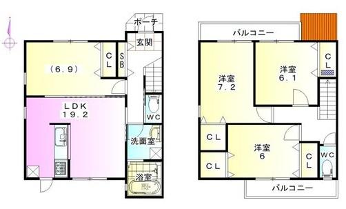 京都市伏見区桃山与五郎町の新築一戸建