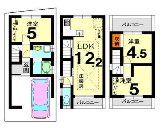 京都市右京区梅津罧原町の新築一戸建