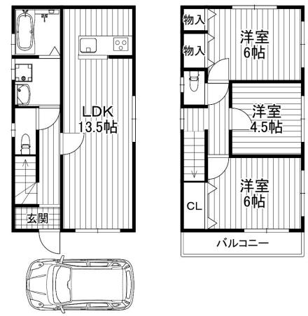 京都市西京区大枝塚原町の中古一戸建て