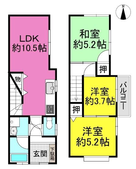 京都市伏見区深草大亀谷西久宝寺町の中古一戸建