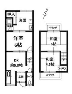 大津市大江２丁目の中古テラスハウス