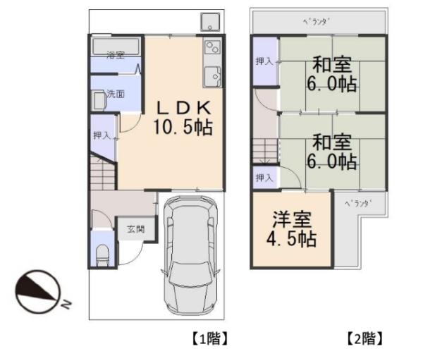 京都市山科区大宅甲ノ辻町の中古一戸建て