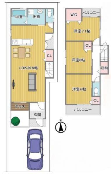 京都市南区八条内田町の売土地