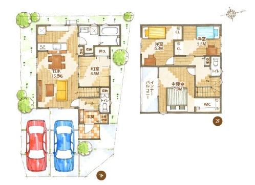 大津市尾花川の新築一戸建