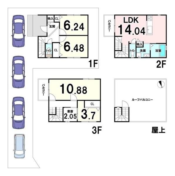 京都市伏見区竹田東小屋ノ内町の中古一戸建