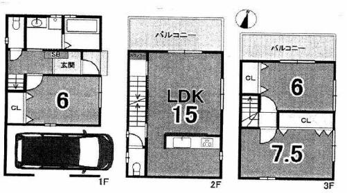 京都市右京区嵯峨苅分町の新築一戸建