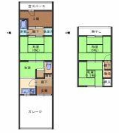 京都市山科区四ノ宮川原町の中古テラスハウス