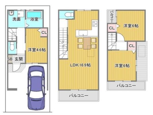 京都市南区八条内田町の新築一戸建