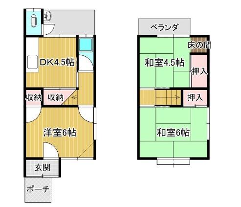 京都市伏見区醍醐上山口町の中古テラスハウス