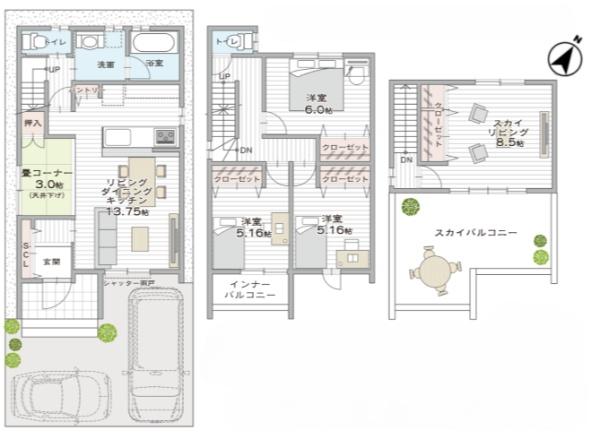 京都市伏見区向島二ノ丸町の新築一戸建