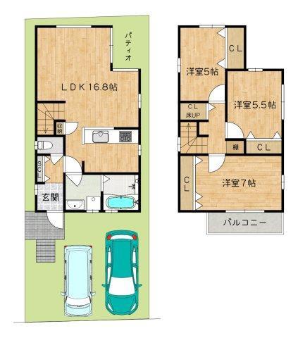 京都市伏見区向島上林町の新築一戸建