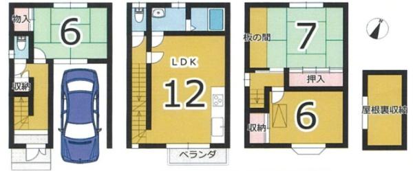 京都市西京区桂上野東町の中古一戸建