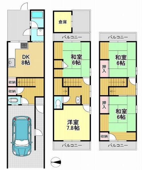 京都市伏見区西大文字町の中古一戸建