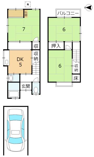 京都市山科区小野御所ノ内町の中古一戸建