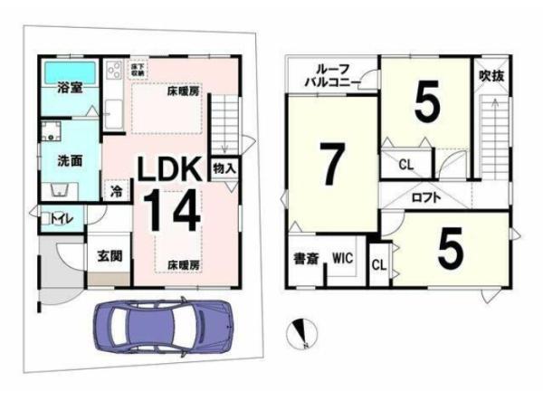 京都市山科区北花山大林町の中古一戸建