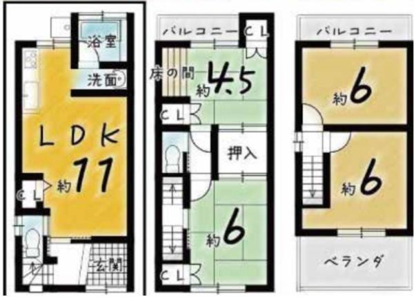 京都市中京区西ノ京藤ノ木町の中古一戸建