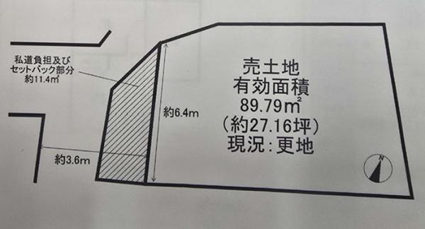 京都市右京区鳴滝安井殿町の売土地