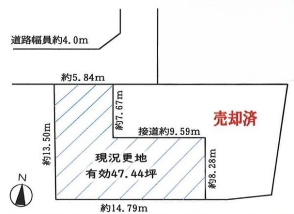 京都市右京区鳴滝川西町の売土地