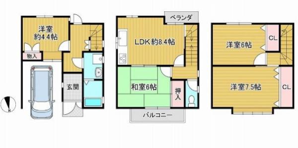 京都市南区西九条高畠町の中古一戸建