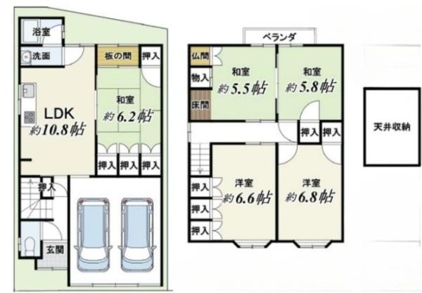 京都市中京区聚楽廻西町の中古一戸建て