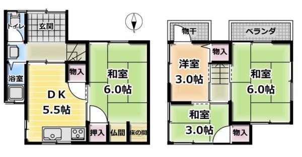 京都市山科区音羽森廻り町の中古一戸建