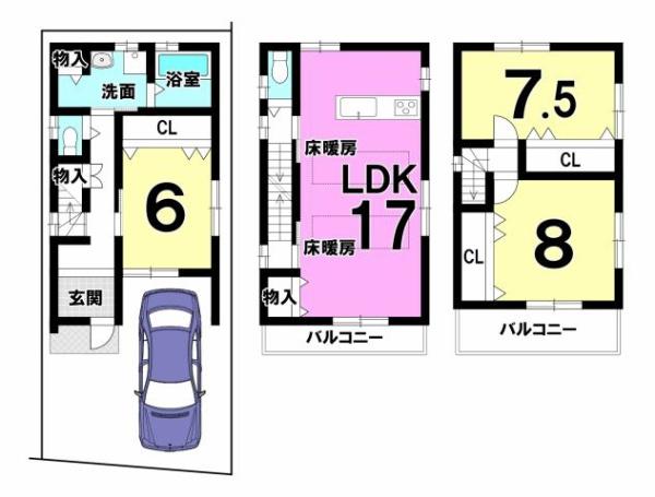 京都市伏見区深草新門丈町の中古一戸建