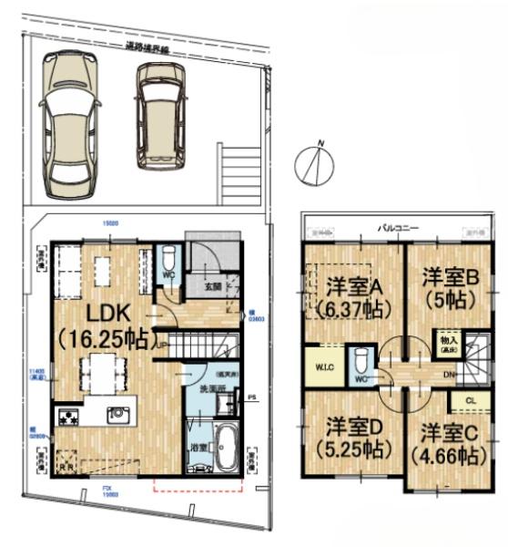 京都市伏見区日野岡西町の新築一戸建
