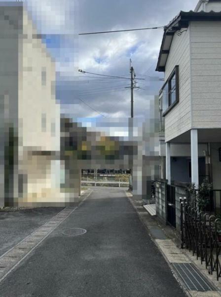 大津市藤尾奥町の土地(前面道路含む現地写真)