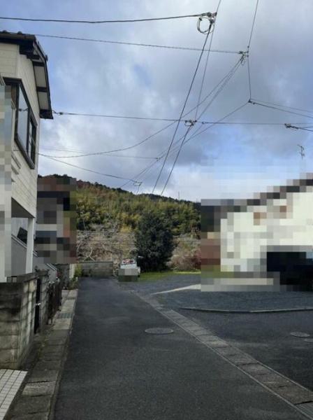 大津市藤尾奥町の土地(前面道路含む現地写真)