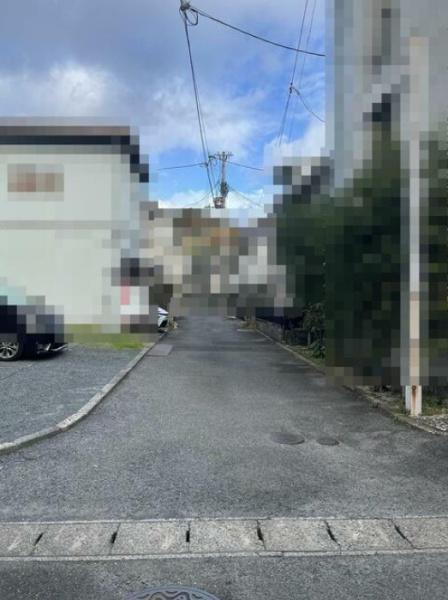 大津市藤尾奥町の土地(前面道路含む現地写真)