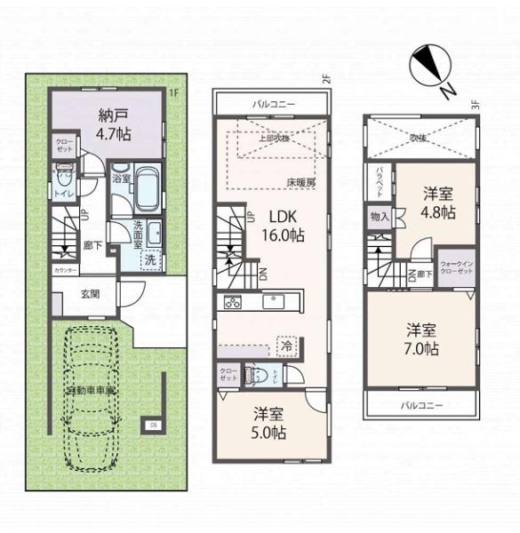 大津市島の関の新築一戸建