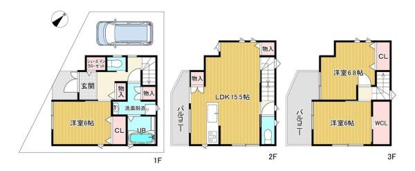 京都市山科区御陵久保町の新築一戸建
