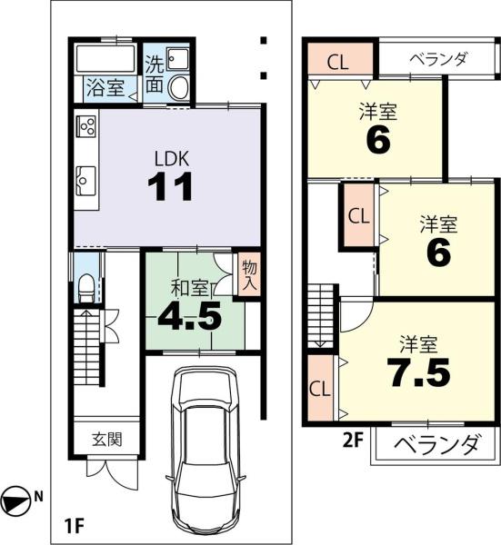 京都市山科区大塚北溝町の中古一戸建