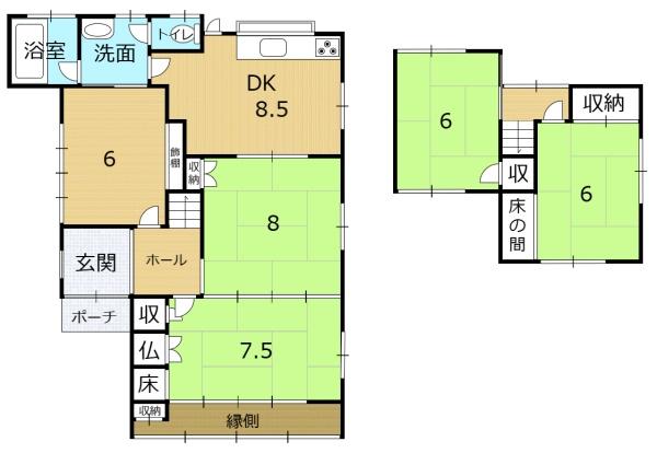 京都市山科区四ノ宮小金塚の中古一戸建て