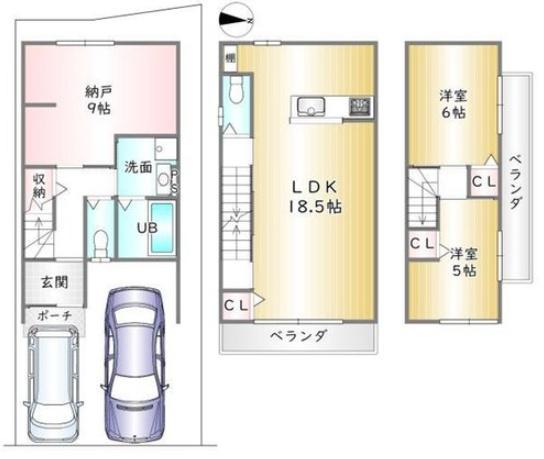 京都市右京区梅津構口町の新築一戸建