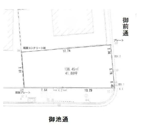 京都市中京区西ノ京銅駝町の売土地