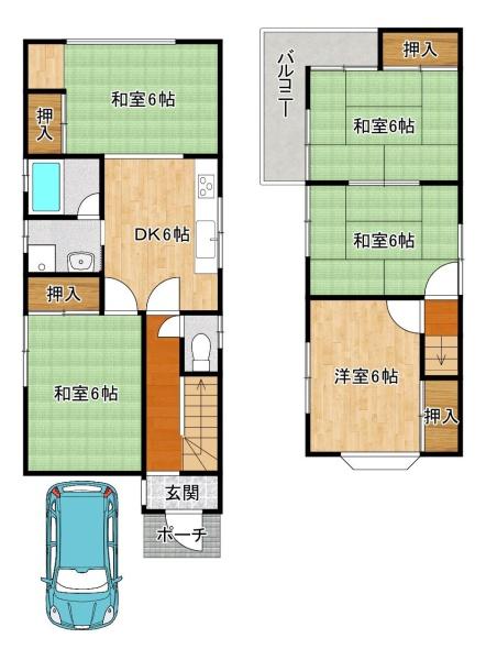 京都市西京区桂巽町の中古一戸建