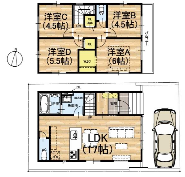 京都市南区久世上久世町の新築一戸建