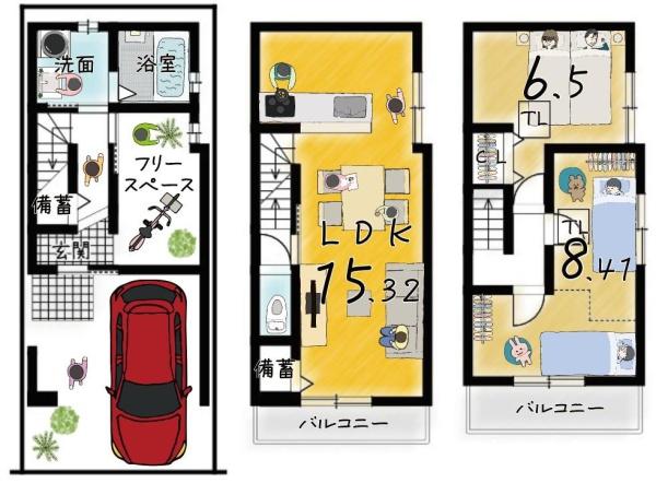 京都市南区東九条明田町の新築一戸建