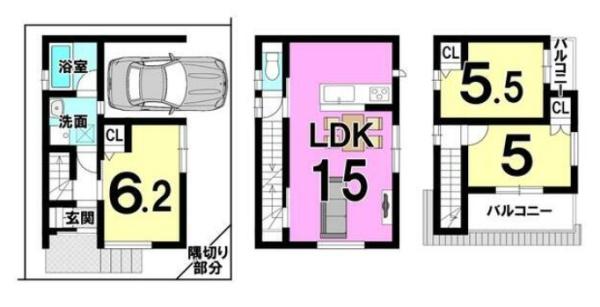 京都市伏見区深草極楽寺町の新築一戸建