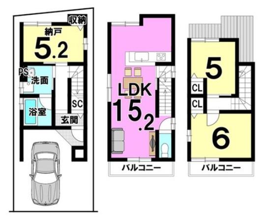 京都市伏見区淀美豆町の新築一戸建