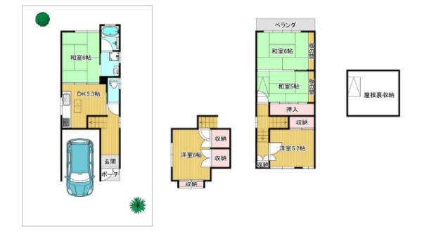 京都市右京区嵯峨広沢池下町の中古一戸建