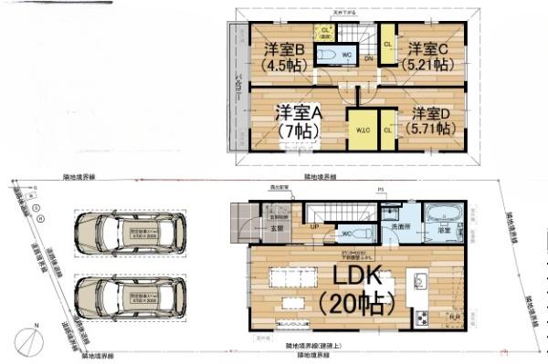 京都市右京区嵯峨北堀町の新築一戸建